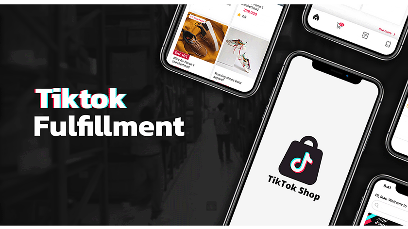 Mobile screen showing TikTok Shop for fulfillment optimization