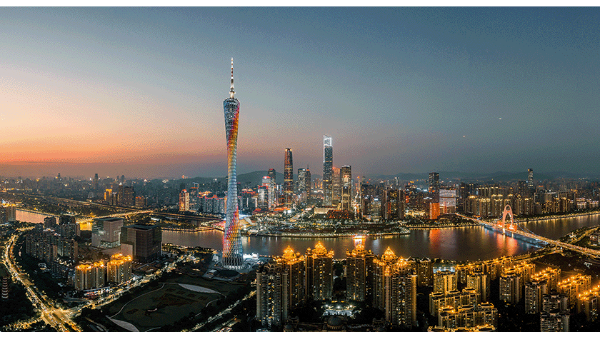 Chinese city skyline showcasing prime sourcing locations